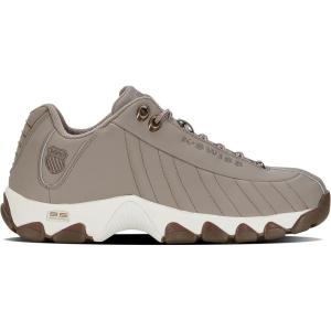 imageKSwiss Mens ST329 CMF Sneaker Wide Tennis Dad Walking Shoes Leather UpperCinderDark Gum