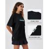 imageKSwiss Heritage Womens Oversized TShirt Silky Soft Crewneck TShirts with EcoEmbossed Graphic for Casual LoungeBlack