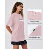 imageKSwiss Heritage Womens Oversized TShirt Silky Soft Crewneck TShirts with EcoEmbossed Graphic for Casual LoungePink