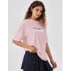imageKSwiss Heritage Womens Oversized TShirt Silky Soft Crewneck TShirts with EcoEmbossed Graphic for Casual LoungePink