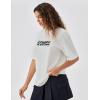 imageKSwiss Heritage Womens Oversized TShirt Silky Soft Crewneck TShirts with EcoEmbossed Graphic for Casual LoungeWhite