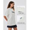 imageKSwiss Heritage Womens Oversized TShirt Silky Soft Crewneck TShirts with EcoEmbossed Graphic for Casual LoungeWhite