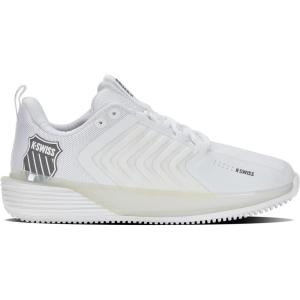 imageKSwiss Womens Ultrashot 3 Grass Tennis ShoeWhiteSteel Gray