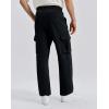 imageKSwiss Mens Cargo Pants  Regular Fit Tapered Pants Sweatpants with Pockets for Casual OutdoorBlackBlack