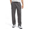 imageKSwiss Mens Cargo Pants  Relaxed Fit Tapered Pants Sweatpants with Drawstring for Casual Lounge OutdoorBlackGrey