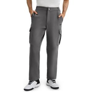 imageKSwiss Mens Cargo Pants  Regular Fit Tapered Pants Sweatpants with Pockets for Casual OutdoorBlackGrey