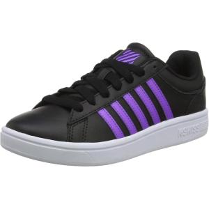 image:imageKSwiss Mens LowTop SneakersBlack BlackNeon Violet 049