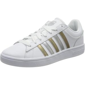 image:imageKSwiss Mens LowTop SneakersWhite Silver Gold