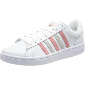image:imageKSwiss Mens LowTop SneakersWht Flmngpnk Lnrck