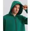 image:imageKSwiss Mens Full Zip Hoodie  Drawstring Hoodies Pullover Sweatshirts Casual Loose FitGreen