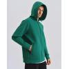 image:imageKSwiss Mens Full Zip Hoodie  Drawstring Hoodies Pullover Sweatshirts Casual Loose FitGreen