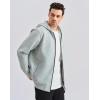 image:imageKSwiss Mens Full Zip Hoodie  Drawstring Hoodies Pullover Sweatshirts Casual Loose FitGrey