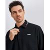 image:imageKSwiss Mens Long Sleeve Polo Shirts  Golf Tennis Dry Fit Performance Moisture Wicking Casual CollaredBlack