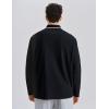 image:imageKSwiss Mens Long Sleeve Polo Shirts  Golf Tennis Dry Fit Performance Moisture Wicking Casual CollaredBlack