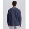 image:imageKSwiss Mens Long Sleeve Polo Shirts  Golf Tennis Dry Fit Performance Moisture Wicking Casual CollaredGrey Blue