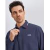 image:imageKSwiss Mens Long Sleeve Polo Shirts  Golf Tennis Dry Fit Performance Moisture Wicking Casual CollaredGrey Blue
