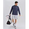 image:imageKSwiss Mens Long Sleeve Polo Shirts  Golf Tennis Dry Fit Performance Moisture Wicking Casual CollaredGrey Blue