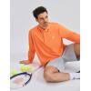 image:imageKSwiss Mens Long Sleeve Polo Shirts  Golf Tennis Dry Fit Performance Moisture Wicking Casual CollaredOrange