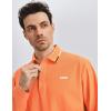 image:imageKSwiss Mens Long Sleeve Polo Shirts  Golf Tennis Dry Fit Performance Moisture Wicking Casual CollaredOrange