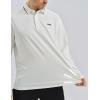 image:imageKSwiss Mens Long Sleeve Polo Shirts  Golf Tennis Dry Fit Performance Moisture Wicking Casual CollaredWhite