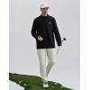 image:imageKSwiss Mens Quarter Zip Pullover  Mock Neck Sweatshirt Golf Casual Long Sleeve ShirtBlackBlack