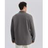 image:imageKSwiss Mens Quarter Zip Pullover  Mock Neck Sweatshirt Golf Casual Long Sleeve ShirtBlackGrey