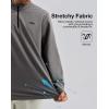 image:imageKSwiss Mens Quarter Zip Pullover  Mock Neck Sweatshirt Golf Casual Long Sleeve ShirtBlackGrey