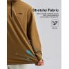 image:imageKSwiss Mens Quarter Zip Pullover  Mock Neck Sweatshirt Golf Casual Long Sleeve ShirtGreenBrown