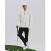 image:imageKSwiss Mens Quarter Zip Pullover  Mock Neck Sweatshirt Golf Casual Long Sleeve ShirtWhite