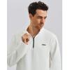 image:imageKSwiss Mens Quarter Zip Pullover  Mock Neck Sweatshirt Golf Casual Long Sleeve ShirtWhite