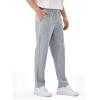 image:imageKSwiss Mens Sweatpants with Pockets  Casual Pants with Drawstring Open Bottom Lightweight amp Breathable Lounge PantsLight Grey