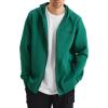 image:imageKSwiss Mens Full Zip Hoodie  Drawstring Hoodies Pullover Sweatshirts Casual Loose FitGreen