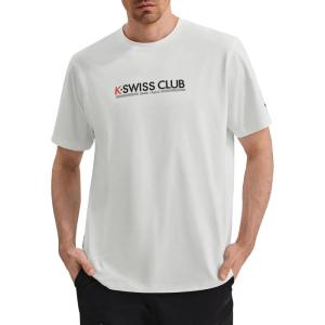 image:imageKSwiss Mens Classic Sportswear TShirtUltra Soft Short Sleeve Crewneck TShirts with Graphic for Tennis Golf Gym CasualWhite