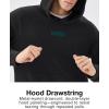 image:imageKSwiss Heritage Mens Hoodies  Pullover Long Sleeve Sweatshirt Casual Club Hooded for Gym WorkoutBlack