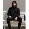 image:imageKSwiss Heritage Mens Hoodies  Pullover Long Sleeve Sweatshirt Casual Club Hooded for Gym WorkoutBlack
