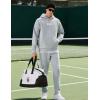 image:imageKSwiss Heritage Mens Hoodies  Pullover Long Sleeve Sweatshirt Casual Club Hooded for Gym WorkoutLight Grey