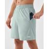 image:imageKSwiss Mens Athletic Running Shorts  Lightweight Breathable Workout Shorts Sports Gym Basketball 7GreyMint Grey