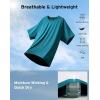 image:imageKSwiss Mens Athletic Workout TShirts  DryAero Performance Lightweight Quick Dry Shirts Tops for Tennis Running GymGreenBlue