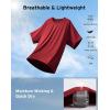 image:imageKSwiss Mens Athletic Workout TShirts  DryAero Performance Lightweight Quick Dry Shirts Tops for Tennis Running GymRedBlack
