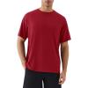 image:imageKSwiss Mens Athletic Workout TShirts  DryAero Performance Lightweight Quick Dry Shirts Tops for Tennis Running GymRedBlack