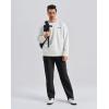 image:imageKSwiss Mens Cargo Pants  Relaxed Fit Open Bottom Tapered Pants Sweatpants with Drawstring for Casual Lounge OutdoorBlackBlack