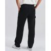 image:imageKSwiss Mens Cargo Pants  Relaxed Fit Open Bottom Tapered Pants Sweatpants with Drawstring for Casual Lounge OutdoorBlackBlack