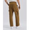 image:imageKSwiss Mens Cargo Pants  Relaxed Fit Tapered Pants Sweatpants with Pockets for Casual OutdoorGreenBrown