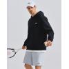 image:imageKSwiss Mens Hoodies  Pullover Long Sleeve Sweatshirt Casual Club Hooded for Gym WorkoutBlack