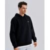image:imageKSwiss Mens Hoodies  Pullover Long Sleeve Sweatshirt Casual Club Hooded for Gym WorkoutBlack