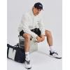 image:imageKSwiss Mens Hoodies  Pullover Long Sleeve Sweatshirt Casual Club Hooded for Gym WorkoutWhite
