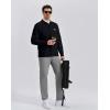 image:imageKSwiss Mens Knit Polo Shirts  Long Sleeve Polo Sweaters Shirt Classic Collared Button Casual Work GolfBlack