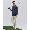 image:imageKSwiss Mens Knit Polo Shirts  Long Sleeve Polo Sweaters Shirt Classic Collared Button Casual Work GolfGrey Blue
