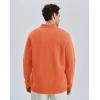 image:imageKSwiss Mens Knit Polo Shirts  Long Sleeve Polo Sweaters Shirt Classic Collared Button Casual Work GolfOrange