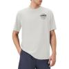 image:imageKSwiss Heritage Mens Silky Tech TShirt Soft Crewneck TShirts with EcoEmbossed Graphic for Sport Work CasualWhite